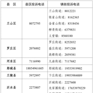 关于公布全市物业领域  突出问题综合整治投诉电话的公告