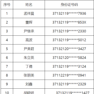 2023年沂南县县直城镇公益性岗位  拟聘用人员公示